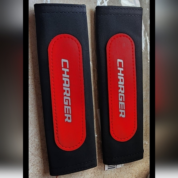 2 new Dodge Charger car seat belt pads - Picture 1 of 4